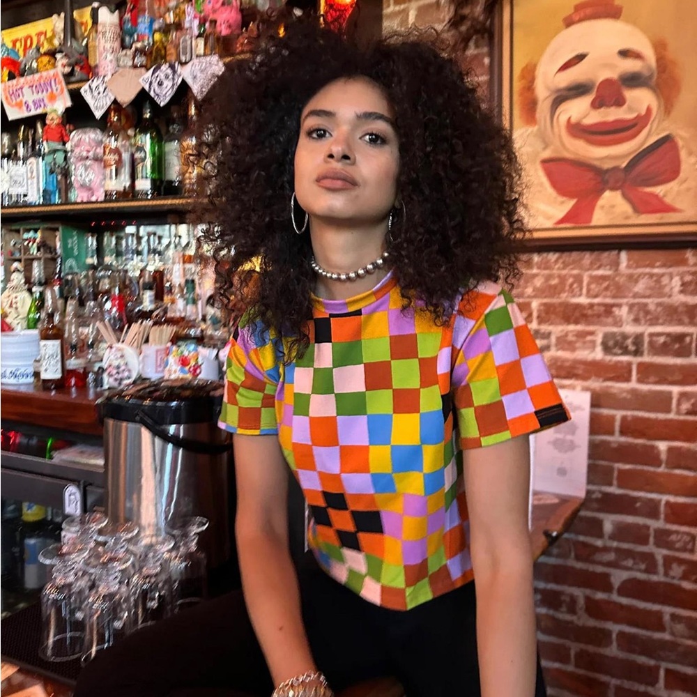 Never worn - Nooworks Carnival Crop Top *sold out online*